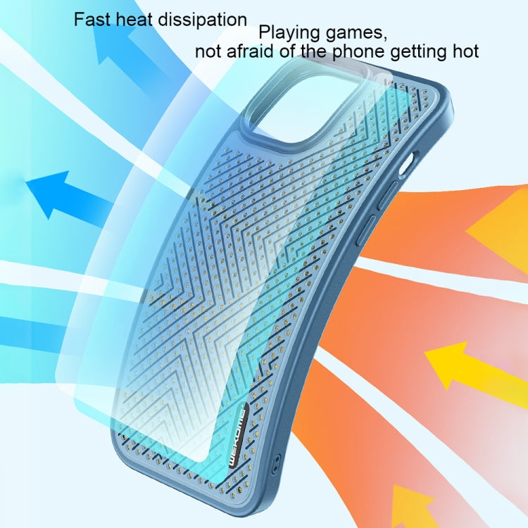 For iPhone 14 Pro WEKOME Graphene Heat Dissipation Phone Case(Blue) - iPhone 14 Pro Cases by WK | Online Shopping South Africa | PMC Jewellery