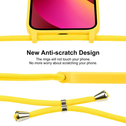 For iPhone 13 Crossbody Lanyard Liquid Silicone Case(Yellow) - iPhone 13 Cases by PMC Jewellery | Online Shopping South Africa | PMC Jewellery