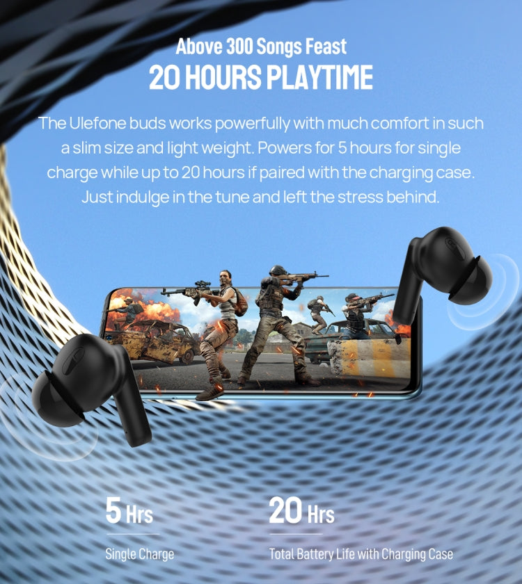 Original Ulefone Buds TWS True Wireless Bluetooth Earphone(White) - Bluetooth Earphone by Ulefone | Online Shopping South Africa | PMC TechLife | Buy Now Pay Later Mobicred