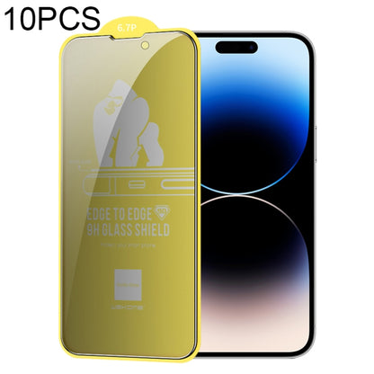 For iPhone 14 Pro 10pcs WEKOME 9D Curved Privacy Tempered Glass Film - iPhone 14 Pro Tempered Glass by WK | Online Shopping South Africa | PMC Jewellery