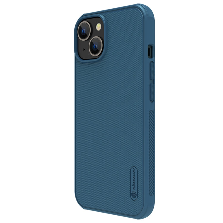 For iPhone 14 Plus  NILLKIN Frosted Shield Pro Magsafe Phone Case(Blue) - iPhone 14 Plus Cases by NILLKIN | Online Shopping South Africa | PMC Jewellery