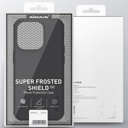 For iPhone 14 Pro NILLKIN Frosted Shield Pro Magsafe Phone Case(Blue) - iPhone 14 Pro Cases by NILLKIN | Online Shopping South Africa | PMC Jewellery