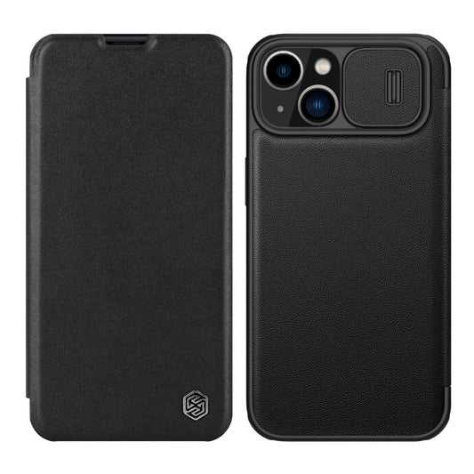 For iPhone 14 Plus  NILLKIN QIN Series Pro Leather Phone Case(Black) - iPhone 14 Plus Cases by NILLKIN | Online Shopping South Africa | PMC Jewellery