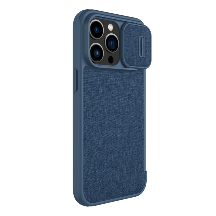 For iPhone 14 Pro Max NILLKIN QIN Series Pro Leather Phone Case(Blue) - iPhone 14 Pro Max Cases by NILLKIN | Online Shopping South Africa | PMC Jewellery