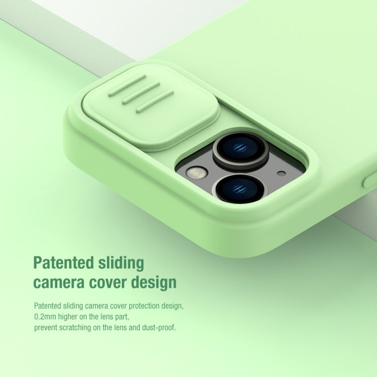 For iPhone 14 NILLKIN CamShield Liquid Silicone Phone Case(Blue) - free shipping - PMC TechLife - Order now!