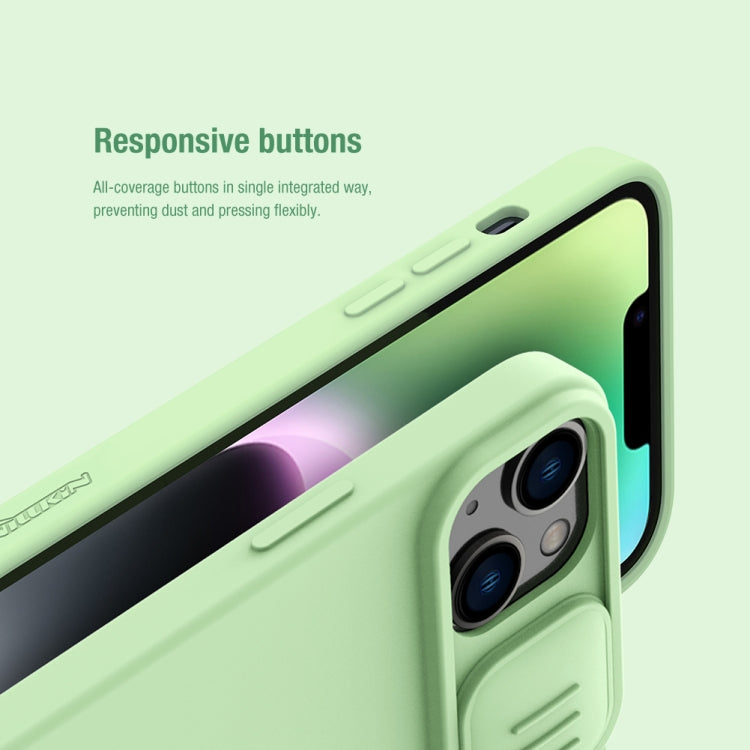 For iPhone 14 NILLKIN CamShield Liquid Silicone Phone Case(Blue) - free shipping - PMC TechLife - Order now!