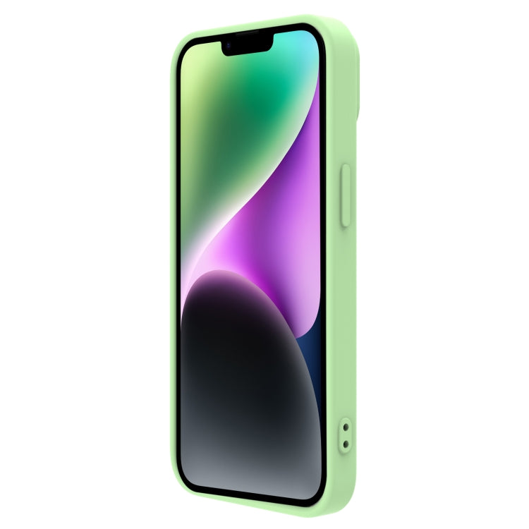 For iPhone 14 Plus  NILLKIN CamShield Liquid Silicone Phone Case(Green) - iPhone 14 Plus Cases by NILLKIN | Online Shopping South Africa | PMC Jewellery