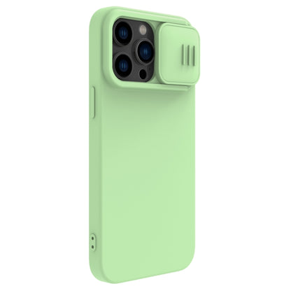 For iPhone 14 Pro NILLKIN CamShield Liquid Silicone Phone Case(Green) - iPhone 14 Pro Cases by NILLKIN | Online Shopping South Africa | PMC Jewellery