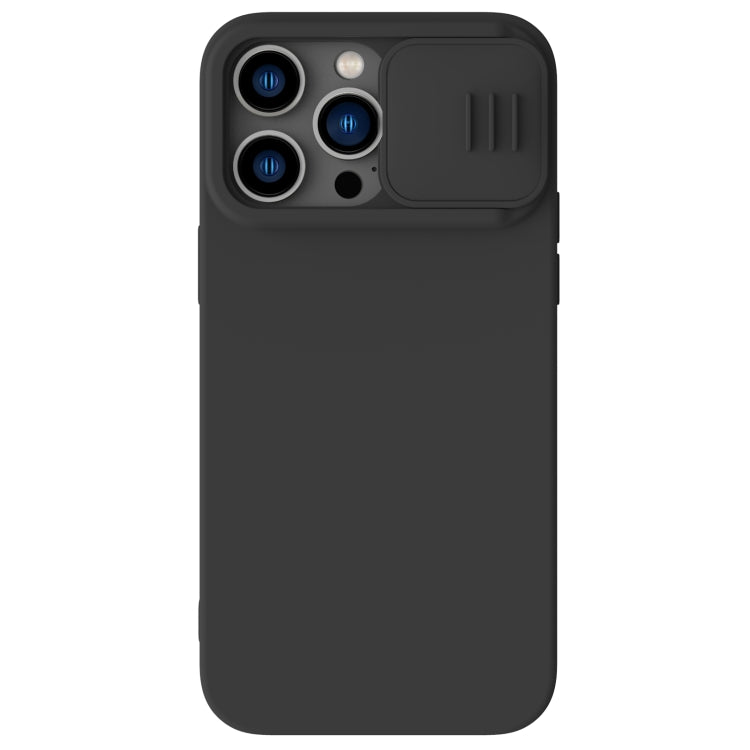 For iPhone 14 Pro Max NILLKIN CamShield Liquid Silicone Phone Case(Black) - iPhone 14 Pro Max Cases by NILLKIN | Online Shopping South Africa | PMC Jewellery