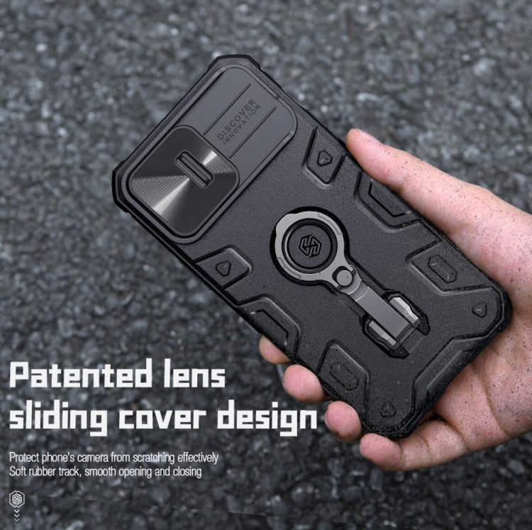 For iPhone 14 Pro Max NILLKIN Shockproof CamShield Armor Protective Case(Blue) - free shipping - PMC TechLife - Order now!