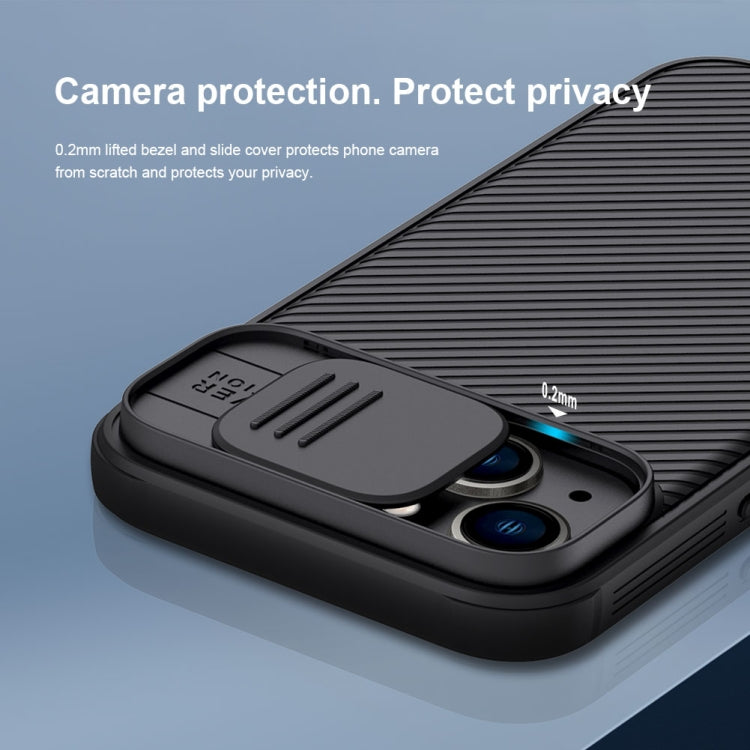 For iPhone 14 NILLKIN CamShield Pro Protective Phone Case(Blue) - free shipping - PMC TechLife - Order now!