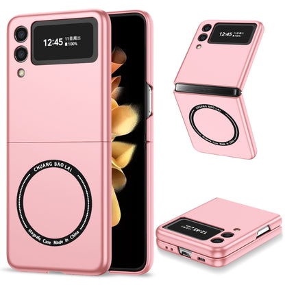 For Samsung Galaxy Z Flip3 5G Magsafe Magnetic Folding PC Phone Case(Pink) - Galaxy Phone Cases by PMC Jewellery | Online Shopping South Africa | PMC Jewellery