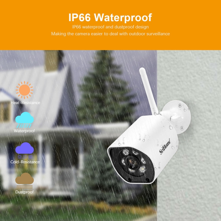 SriHome SH034C 4.0MP AI Humanoid Tracking WiFi Outdoor Surveillance Camera(UK Plug) - free shipping - PMC TechLife - Order now!