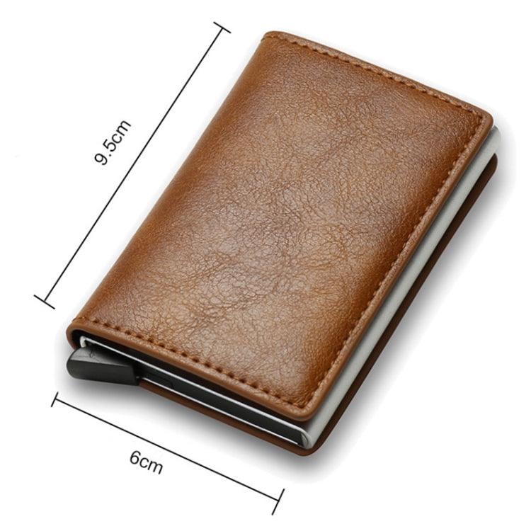 C1804H1 RFID Carbon Fiber Wallet For Men(Brown) - Antimagnetic RFID Package by PMC TechLife | Online Shopping South Africa | PMC TechLife | Buy Now Pay Later Mobicred