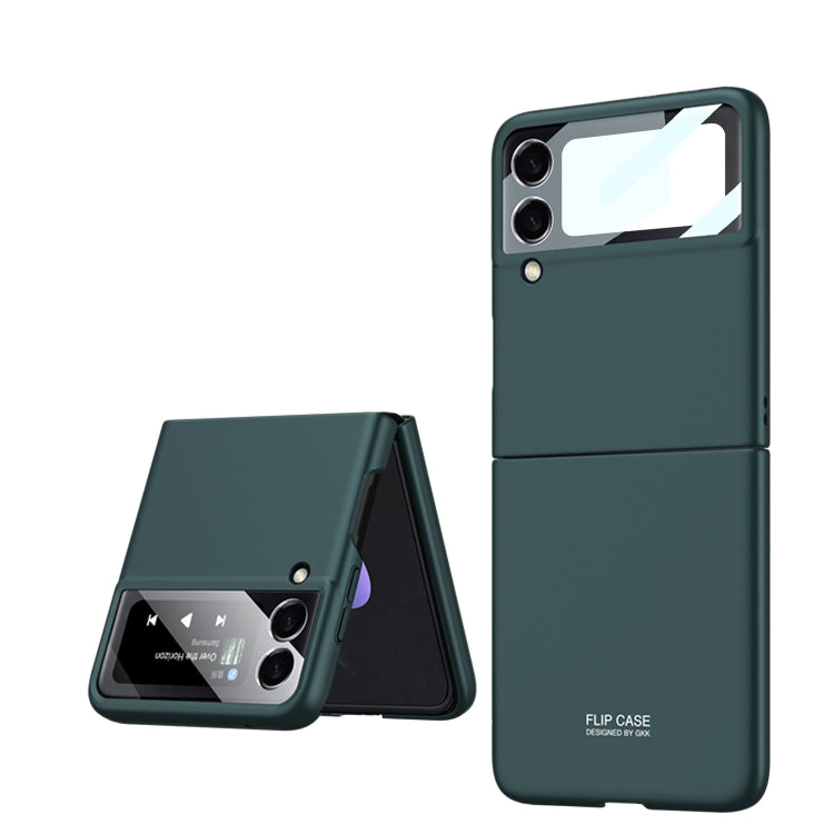 For Samsung Galaxy Z Flip4 GKK Integrated Ultra-thin Full Coverage Phone Case(Dark Green) - Galaxy Z Flip4 5G Cases by GKK | Online Shopping South Africa | PMC Jewellery