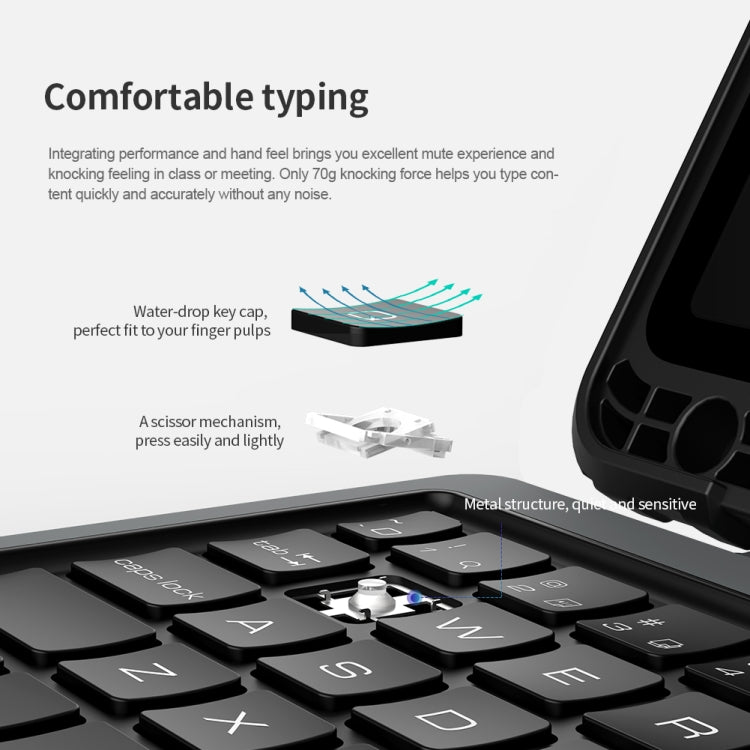 For Samsung Galaxy Tab S8/S8 5G Nillkin Bumper Combo Keyboard Case - Samsung Keyboard by NILLKIN | Online Shopping South Africa | PMC TechLife