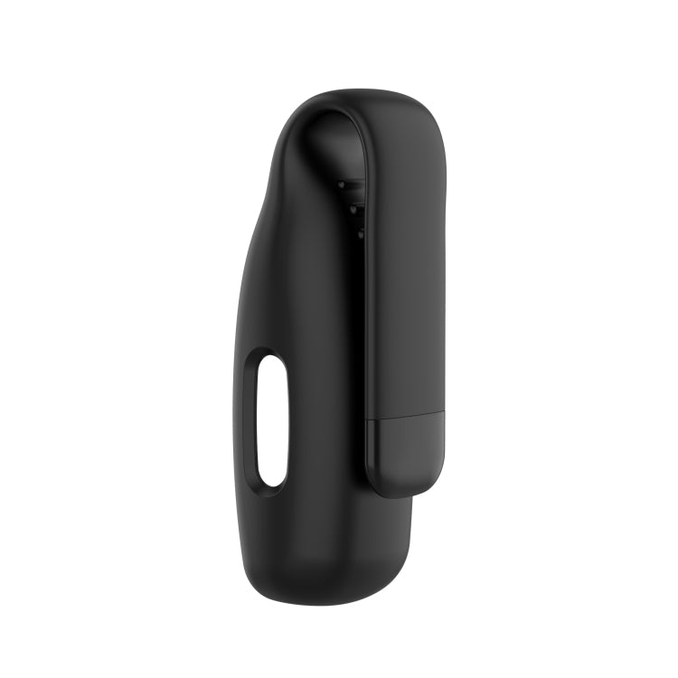 For Fitbit Inspire 3 Steel Sheet Silicone Protective Clip Case Cover(Black) - Watch Cases by PMC TechLife | Online Shopping South Africa | PMC TechLife | Buy Now Pay Later Mobicred