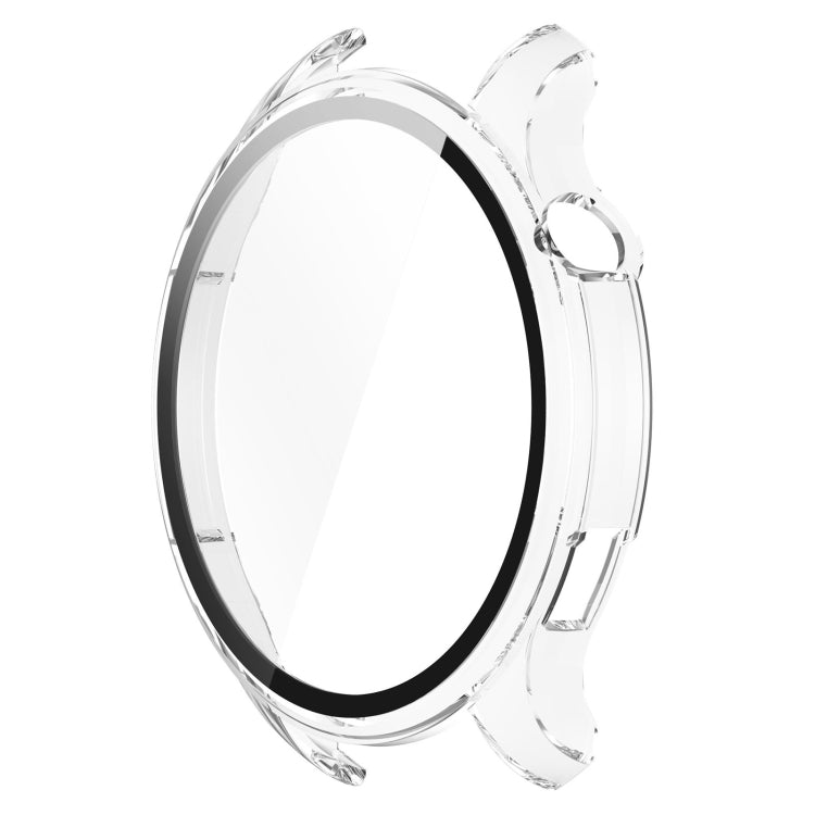 For Amazfit GTR 4 / Amazfit GTR 4 Pro PC + Tempered Glass Integrated Protective Watch Case(Transparent White) - Watch Cases by PMC TechLife | Online Shopping South Africa | PMC TechLife | Buy Now Pay Later Mobicred
