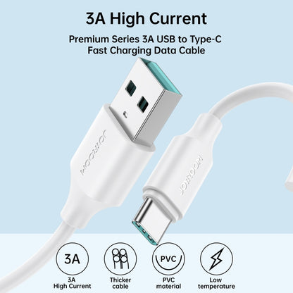 JOYROOM S-UC027A9 3A USB to USB-C/Type-C Fast Charging Data Cable, Length:1m(Black) - USB-C & Type-C Cable by JOYROOM | Online Shopping South Africa | PMC Jewellery