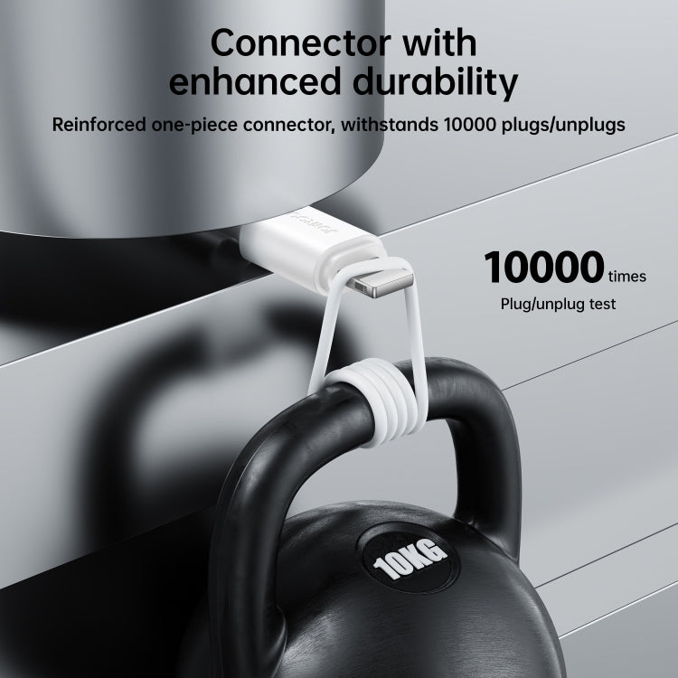 JOYROOM S-UL012A9 2.4A USB to 8 Pin Fast Charging Data Cable, Length:1m(White) - Normal Style Cable by JOYROOM | Online Shopping South Africa | PMC TechLife