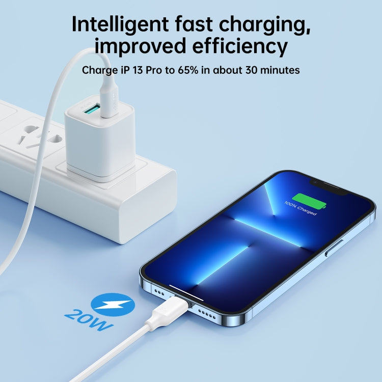 JOYROOM S-CL020A9 20W USB-C/Type-C to 8 Pin Fast Charging Data Cable, Length:1m(Black) - 2 in 1 Cable by JOYROOM | Online Shopping South Africa | PMC TechLife