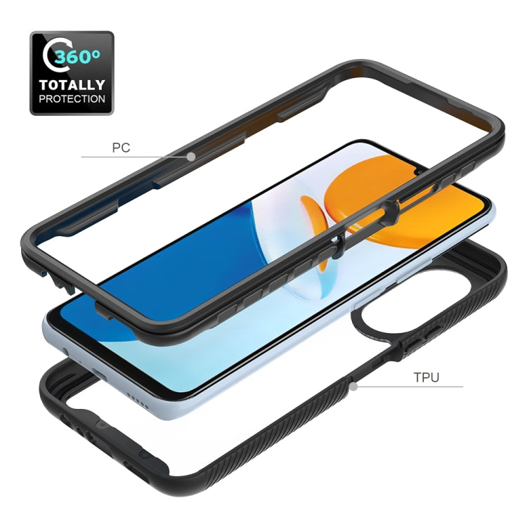For Honor X7 Starry Sky Solid Color Shockproof TPU Clear PC Phone Case(Sky Blue) - free shipping - PMC TechLife - Order now!