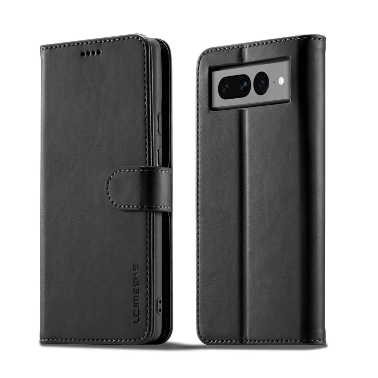 For Google Pixel 7 LC.IMEEKE Calf Texture Horizontal Flip Leather Case(Black) - free shipping - PMC TechLife - Order now!