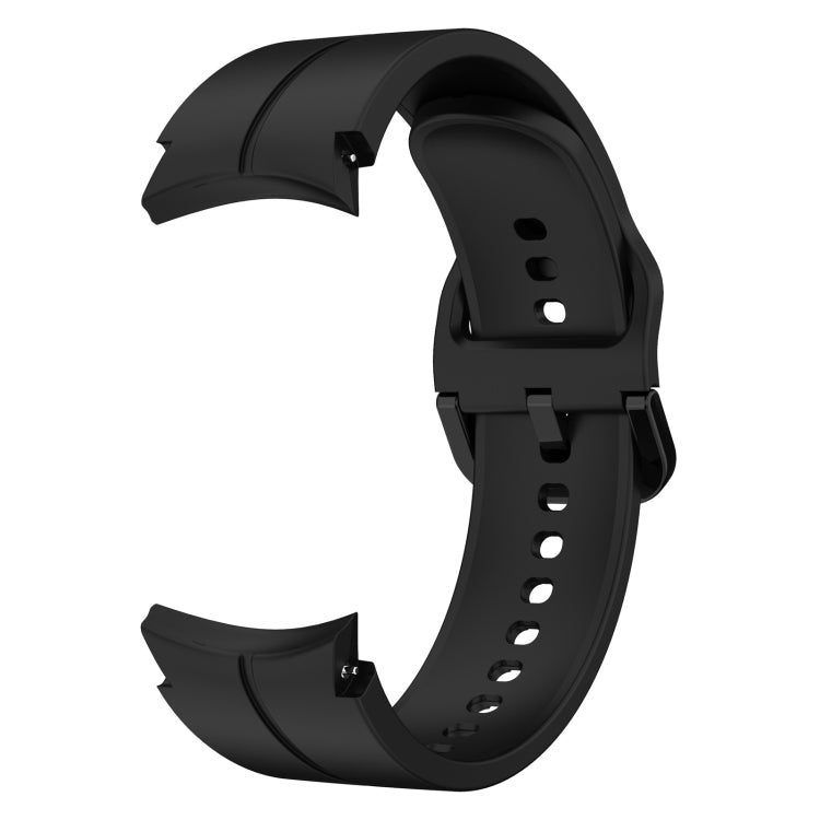 For Samsung Galaxy Watch 5 Pro 45mm Colorful Buckle Silicone Watch Band(Black) - Watch Bands by PMC TechLife | Online Shopping South Africa | PMC TechLife | Buy Now Pay Later Mobicred