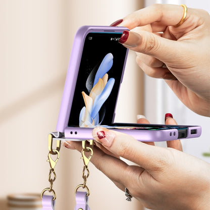 For Samsung Galaxy Z Flip3 5G GKK Integrated Ultra-thin Handbag Phone Case(Purple) - Galaxy Phone Cases by GKK | Online Shopping South Africa | PMC Jewellery