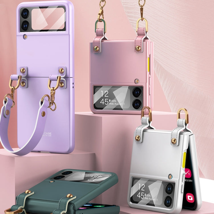 For Samsung Galaxy Z Flip4 GKK Integrated Ultra-thin Handbag Phone Case(Pink) - Galaxy Z Flip4 5G Cases by GKK | Online Shopping South Africa | PMC Jewellery