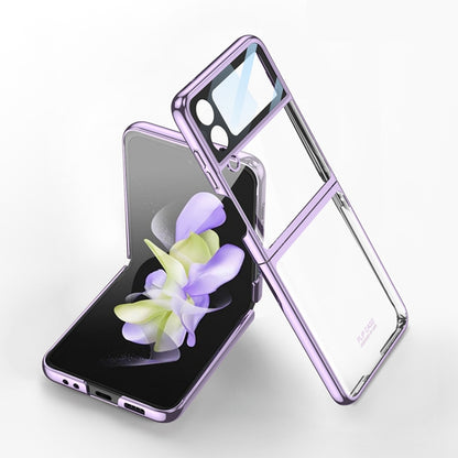 For Samsung Galaxy Z Flip4 GKK Integrated Electroplating All-inclusive Phone Case(Purple) - Galaxy Z Flip4 5G Cases by GKK | Online Shopping South Africa | PMC Jewellery