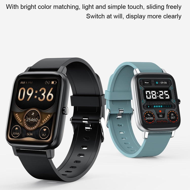 Ochstin 5H80 1.69 inch Square Screen Silicone Strap Heart Rate Blood Oxygen Monitoring Bluetooth Smart Watch(Grey) - free shipping - PMC TechLife - Order now!