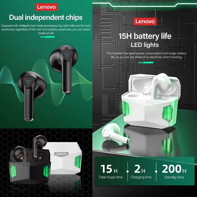 Lenovo GM5 TWS Bluetooth Wireless Sports Waterproof Noise Reduction Gaming Earphone with Mic(Black) - TWS Earphone by Lenovo | Online Shopping South Africa | PMC TechLife | Buy Now Pay Later Mobicred