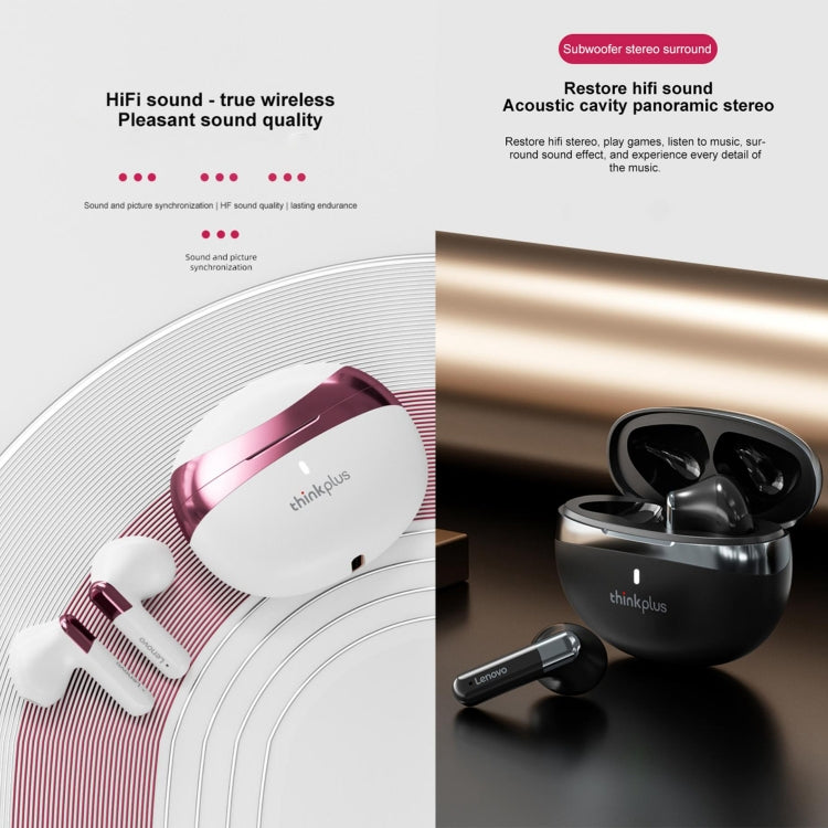 Lenovo LP11 TWS HiFi Sound Wireless Bluetooth Earphone with HD Mic(Black) - TWS Earphone by Lenovo | Online Shopping South Africa | PMC Jewellery