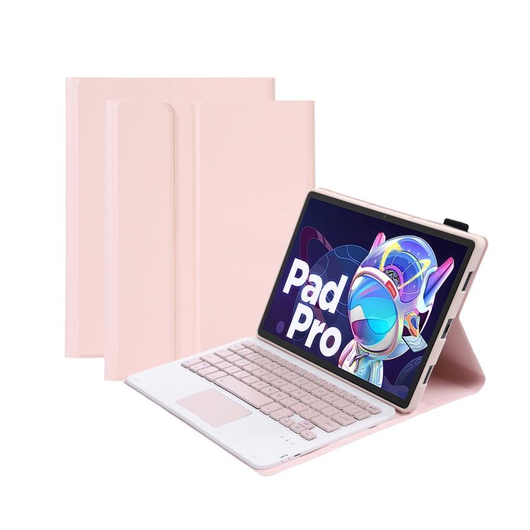 For Lenovo Xiaoxin Pad 2022 10.6 inch/Tab M10 Plus 10.6 3rd Gen 2022 AM20-A Lambskin Texture Bluetooth Touch Keyboard Leather Tablet Case (Pink) - free shipping - PMC TechLife - Order now!