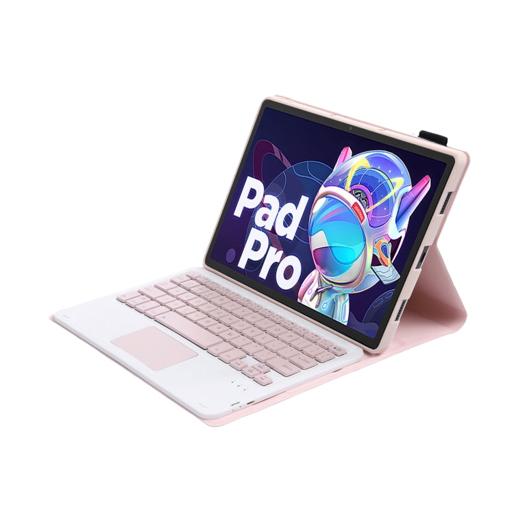 For Lenovo Xiaoxin Pad 2022 10.6 inch/Tab M10 Plus 10.6 3rd Gen 2022 AM20-A Lambskin Texture Bluetooth Touch Keyboard Leather Tablet Case (Pink) - free shipping - PMC TechLife - Order now!