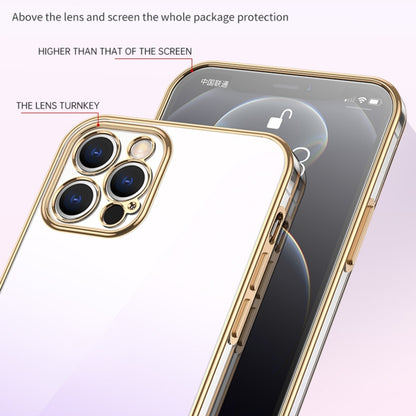 For iPhone 14 Plus SULADA Iridescence Series Plating Transparent Gradient Phone Case(Gold) - iPhone 14 Plus Cases by SULADA | Online Shopping South Africa | PMC Jewellery