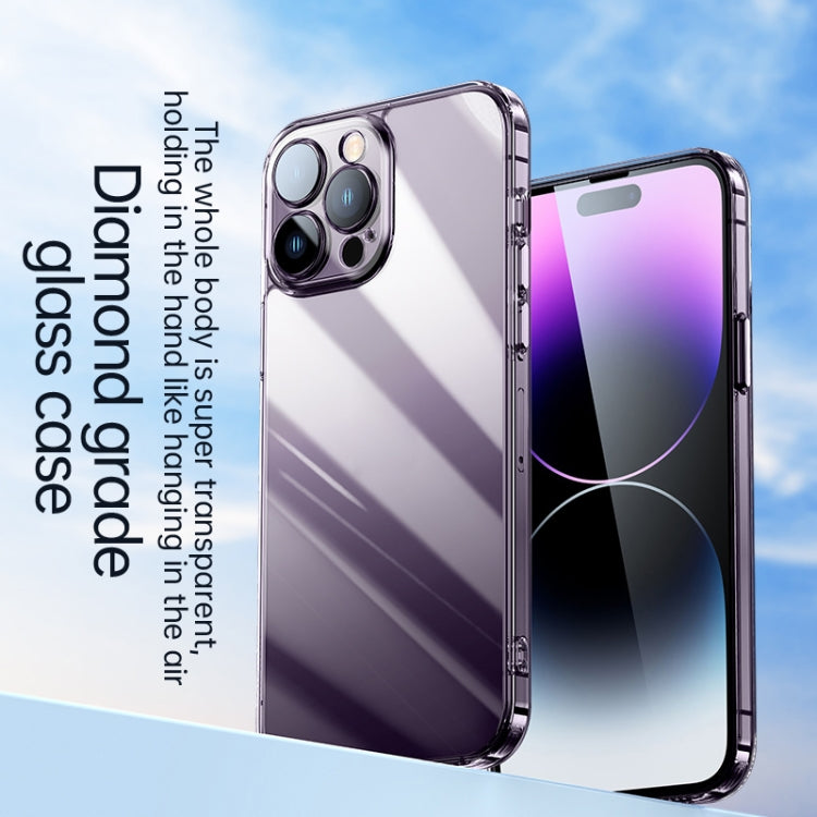 For iPhone 14 Plus SULADA Crystal Steel Series TPU Transparent Phone Case(Black) - iPhone 14 Plus Cases by SULADA | Online Shopping South Africa | PMC TechLife