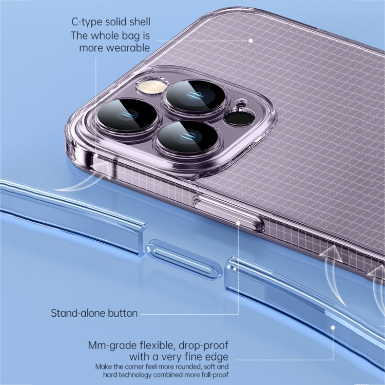 For iPhone 14 Plus SULADA Crystal Steel Series TPU Transparent Phone Case(Transparent) - iPhone 14 Plus Cases by SULADA | Online Shopping South Africa | PMC TechLife | Buy Now Pay Later Mobicred