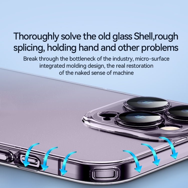 For iPhone 14 Pro SULADA Crystal Steel Series TPU Transparent Phone Case(Black) - iPhone 14 Pro Cases by SULADA | Online Shopping South Africa | PMC TechLife | Buy Now Pay Later Mobicred