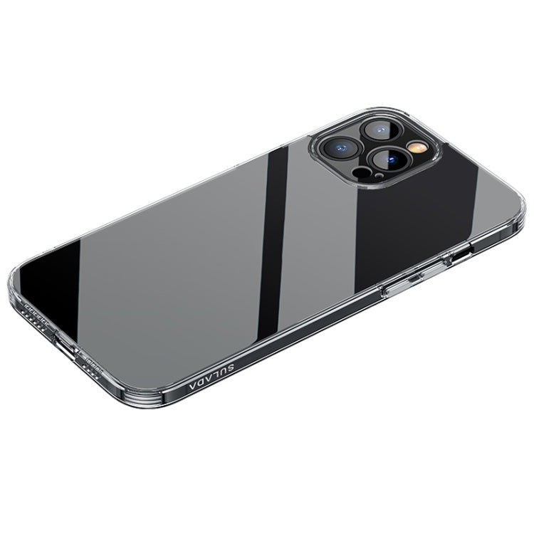 For iPhone 14 Pro Max SULADA Frosted Series Shockproof Transparent TPU Phone Case(Black) - free shipping - PMC TechLife - Order now!