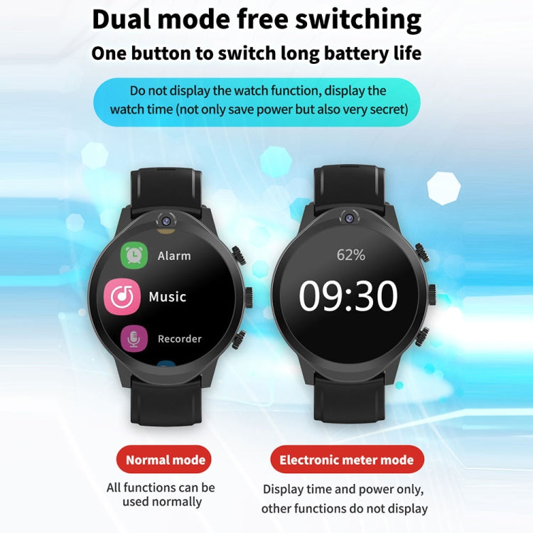 Rogbid Brave 2 1.45 inch TFT Screen Android 9.0 LTE 4G Smart Watch, Support Face Recognition(Black) - free shipping - PMC TechLife - Order now!