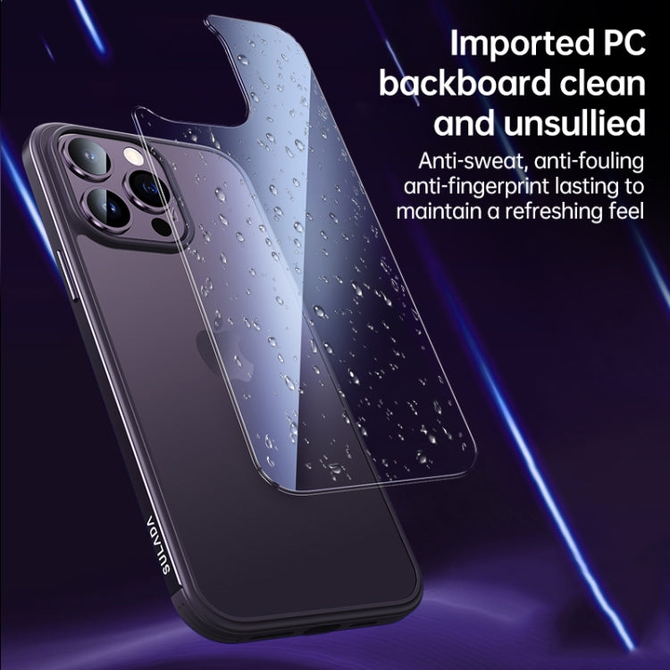 For iPhone 14 Plus SULADA Metal Frame + Nano Glass + TPU Phone Case(Silver) - free shipping - PMC TechLife - Order now!