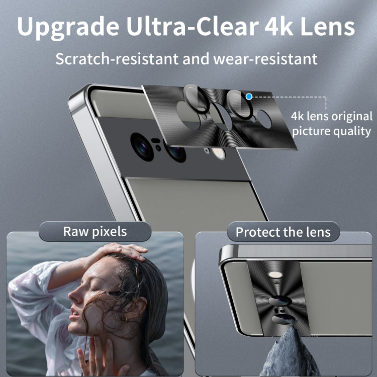 For Google Pixel 8 MagSafe Magnetic Frosted Metal Phone Case(Silver) - Google Cases by PMC TechLife | Online Shopping South Africa | PMC TechLife | Buy Now Pay Later Mobicred