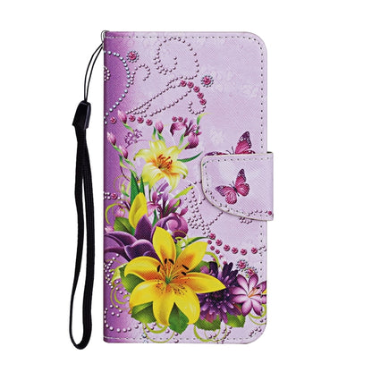 For Xiaomi Redmi A1 Colored Drawing Pattern Leather Phone Case(Yellow Flower Butterfly) - Xiaomi Cases by PMC Jewellery | Online Shopping South Africa | PMC Jewellery