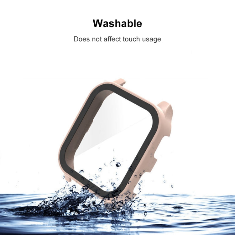 Compatible with Garmin Venu Sq2 PC + 9H Tempered Glass Integrated Protective Watch Case(Black) - Watch Cases by PMC TechLife | Online Shopping South Africa | PMC TechLife | Buy Now Pay Later Mobicred