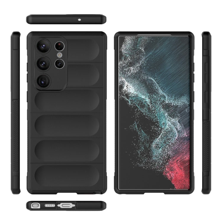 For Samsung Galaxy S23 Ultra 5G Magic Shield TPU + Flannel Phone Case(Dark Blue) - free shipping - PMC TechLife - Order now!