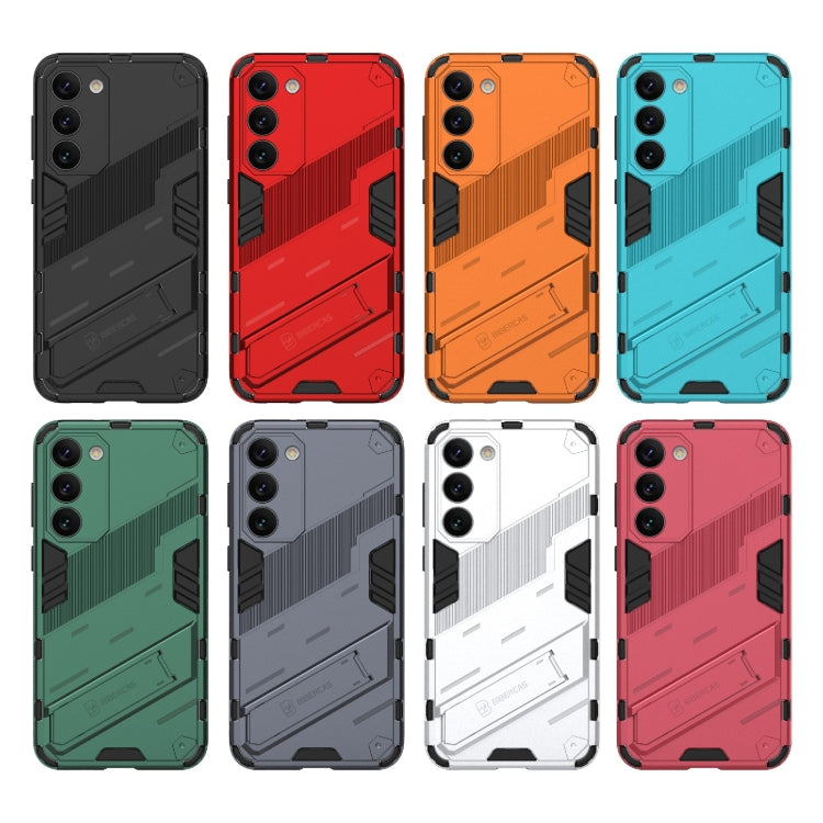 For Samsung Galaxy S23+ 5G Punk Armor 2 in 1 PC + TPU Shockproof Phone Case with Invisible Holder(Grey) - free shipping - PMC TechLife - Order now!