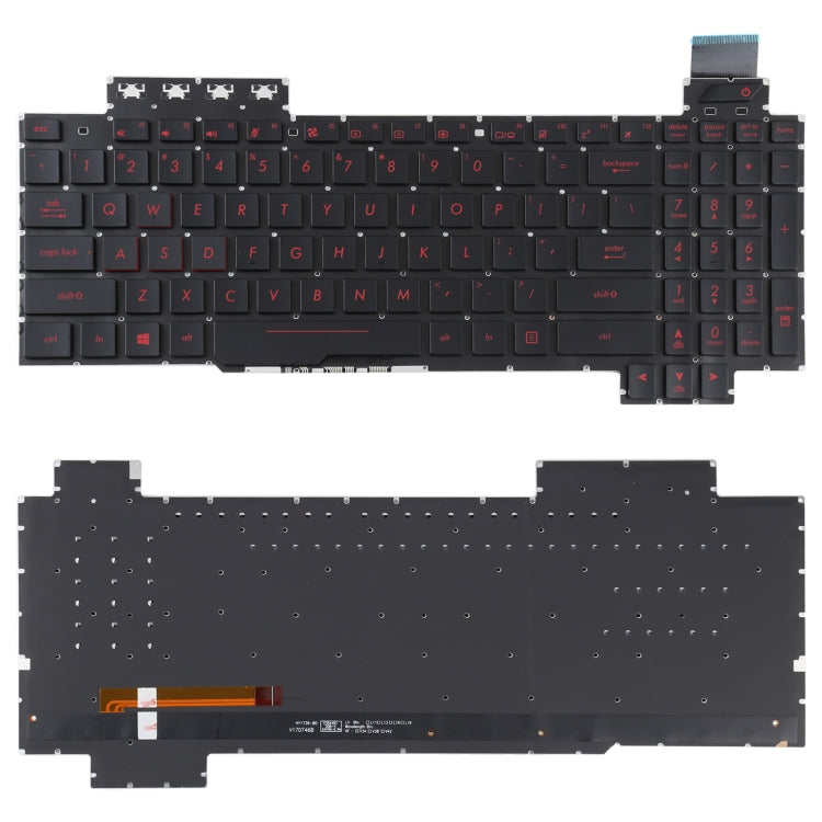 For Asus ROG FX503 FX503V FX503VM FX503VD US Version Keyboard with Backlight - Replacement Keyboards by PMC TechLife | Online Shopping South Africa | PMC TechLife