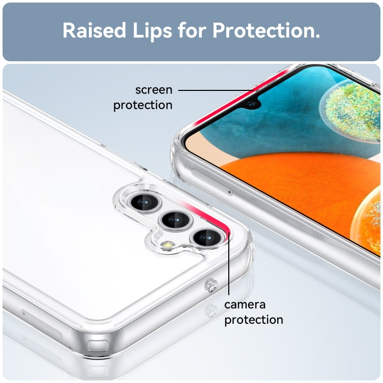 For Samsung Galaxy A14 5G Colorful Series Acrylic + TPU Phone Case(Transparent) - free shipping - PMC TechLife - Order now!